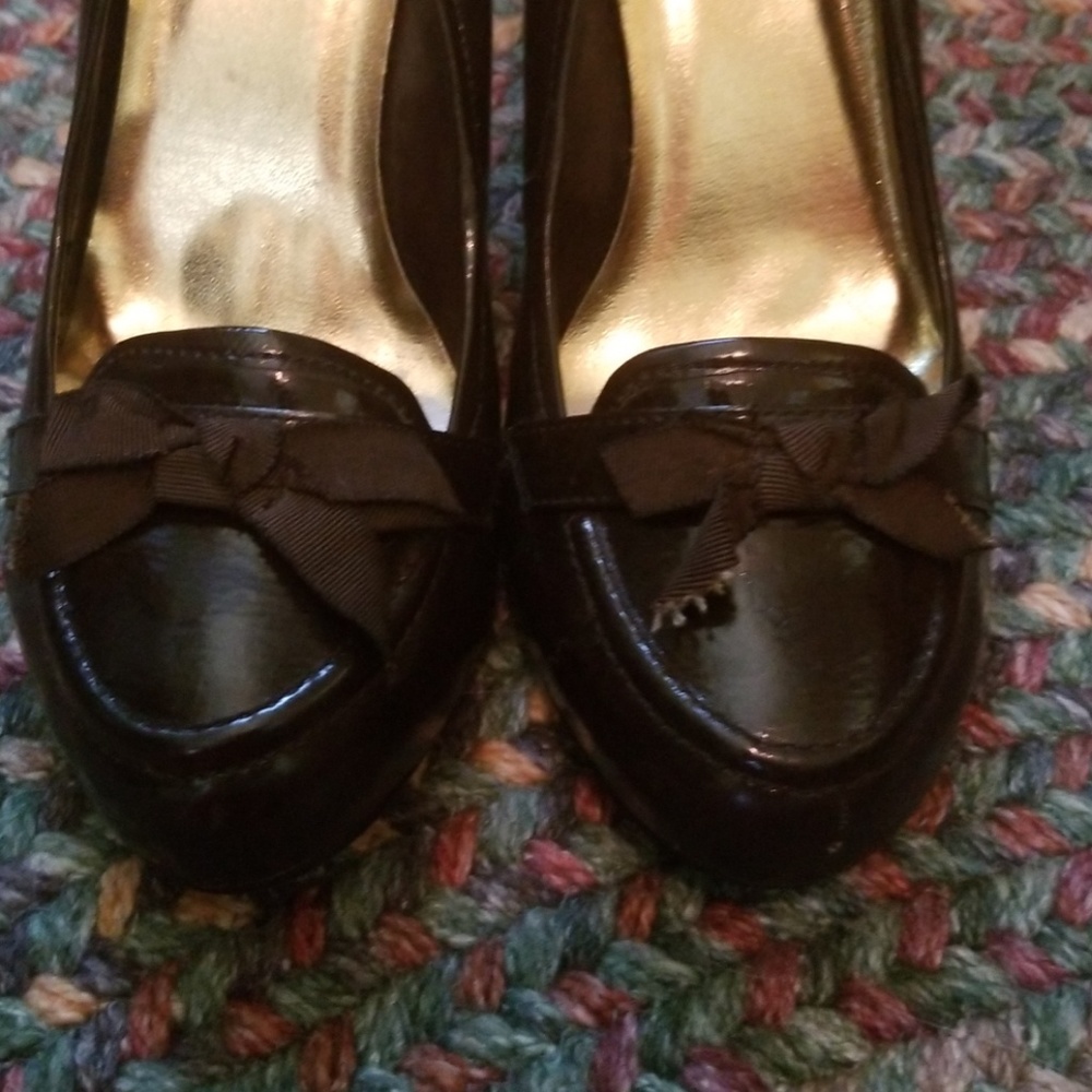 Brown heeled loafer - Picture 2 of 5